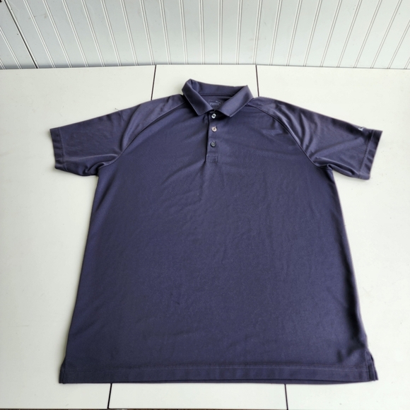Puma Golf Polo Charcoal Gray Mens Shirt Athletic Dry Fitted Sz L - Picture 1 of 11